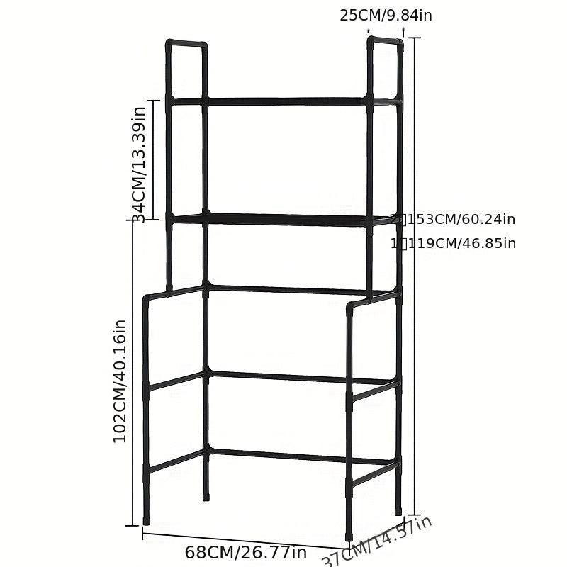 1pc Over The Toilet Storage Rack Bathroom Organizer Over Washing Machine
