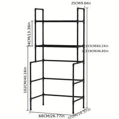 1pc Over The Toilet Storage Rack Bathroom Organizer Over Washing Machine
