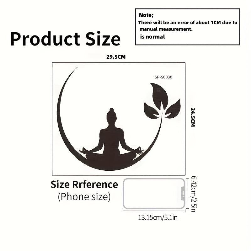 Waterproof Yoga Pattern Wall Decals Removable Self-Adhesive Stickers
