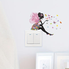 Butterfly and Flower Fairy Wall Decals - Adds Magic!
