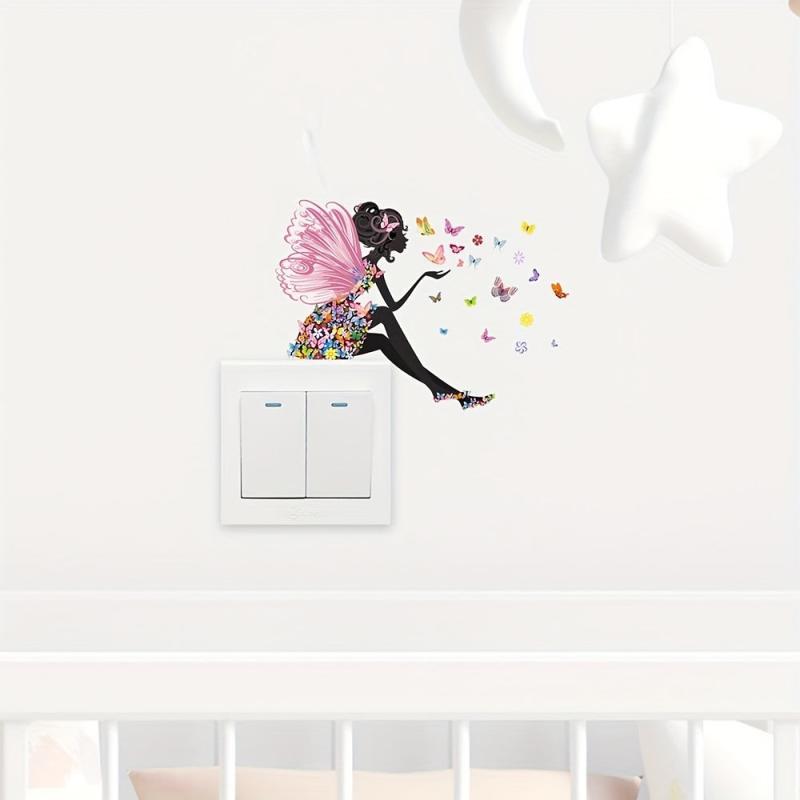Butterfly and Flower Fairy Wall Decals - Adds Magic!