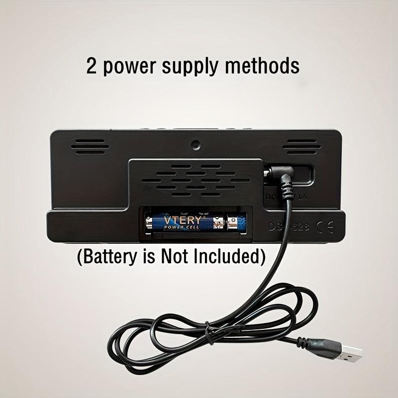 Voice Control Alarm Clock with Temperature Snooze and Night Mode