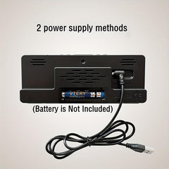 Voice Control Alarm Clock with Temperature Snooze and Night Mode