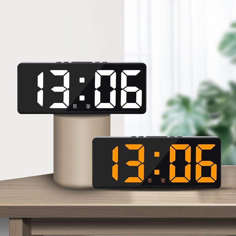 Voice Control Alarm Clock with Temperature Snooze and Night Mode