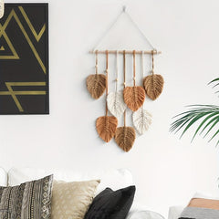 Macrame Jungle Nursery Wall Art Coffee Themed Decor