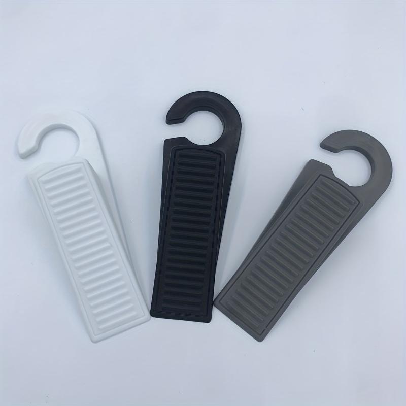 4pcs Rubber Hook Type Door Stoppers Heavy Duty Non Scratching Doorstops