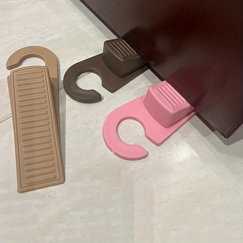 4pcs Rubber Hook Type Door Stoppers Heavy Duty Non Scratching Doorstops