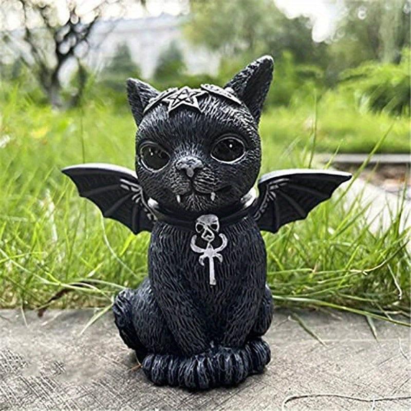 Wizard Magic Cat Decoration for Home Courtyard Halloween Witch Decor