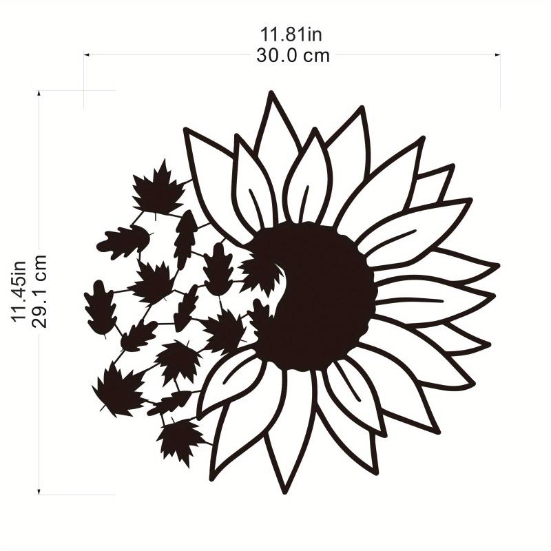 Butterfly Sunflower Wall Decor Metal Hanging Decoration Birthday Party Supplies