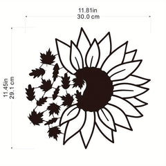 Butterfly Sunflower Wall Decor Metal Hanging Decoration Birthday Party Supplies