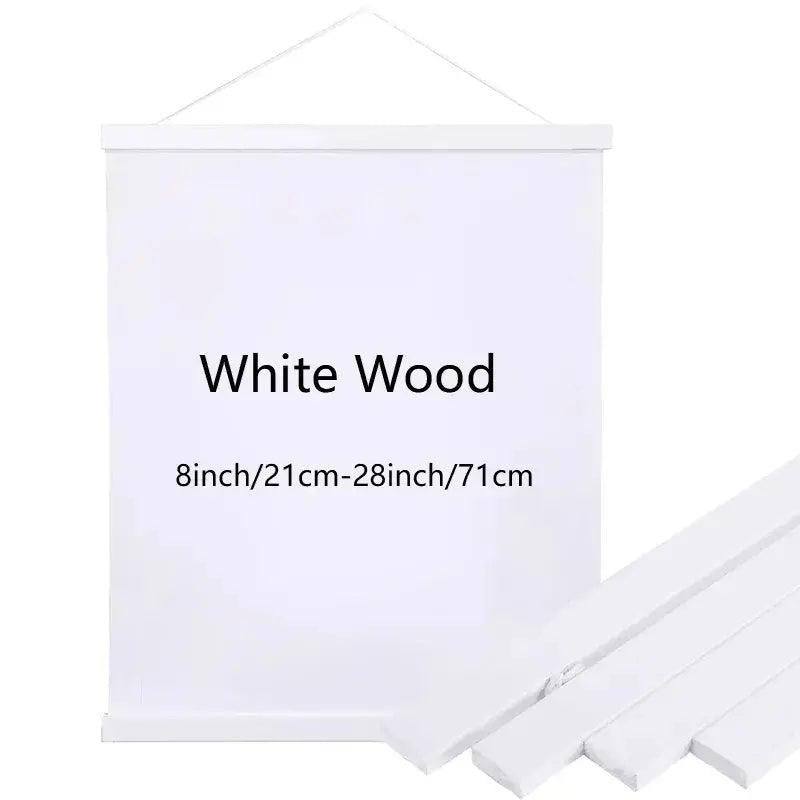 Teak Magnetic Poster Hanger Frame, 1pc