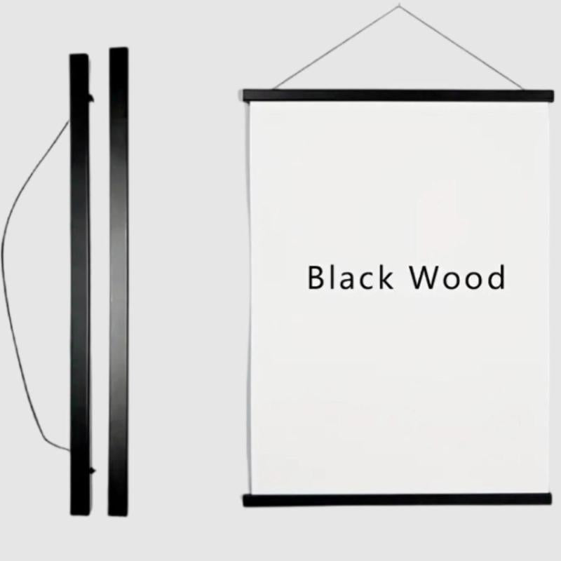 Teak Magnetic Poster Hanger Frame, 1pc