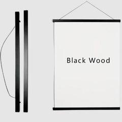 Teak Magnetic Poster Hanger Frame, 1pc