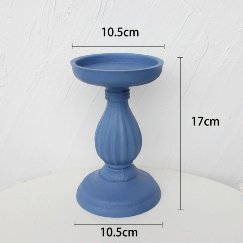 Antique Wooden Candlesticks Decorative Ornaments Photography Props