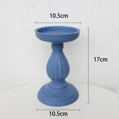 Antique Wooden Candlesticks Decorative Ornaments Photography Props
