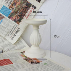 Antique Wooden Candlesticks Decorative Ornaments Photography Props