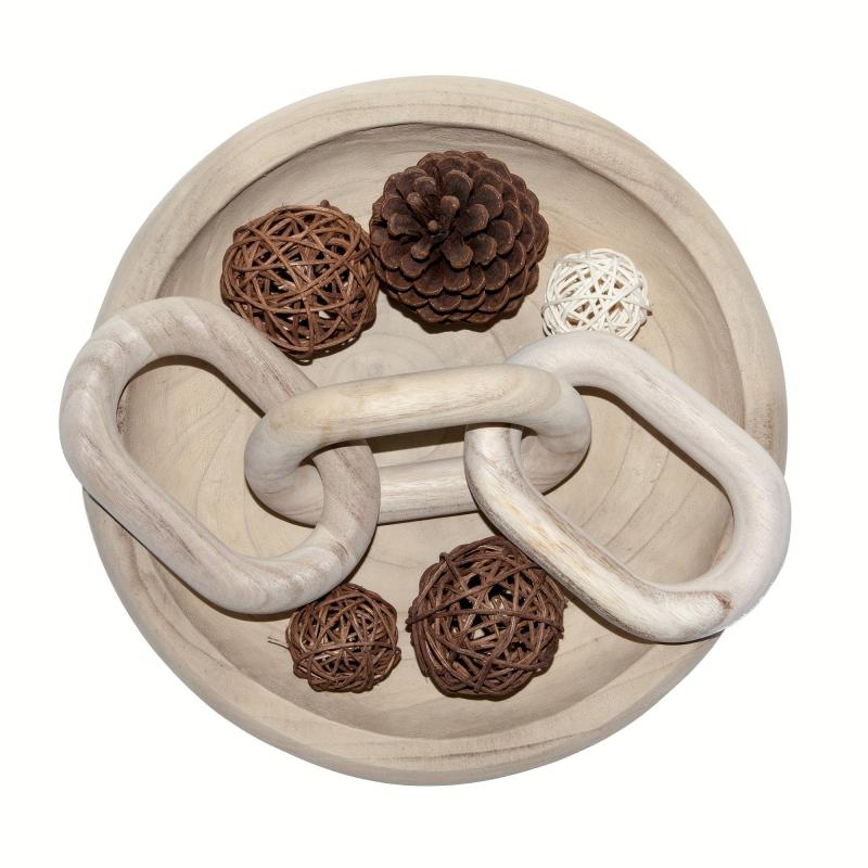 Rustic Wood Knot Chain for Home Decor