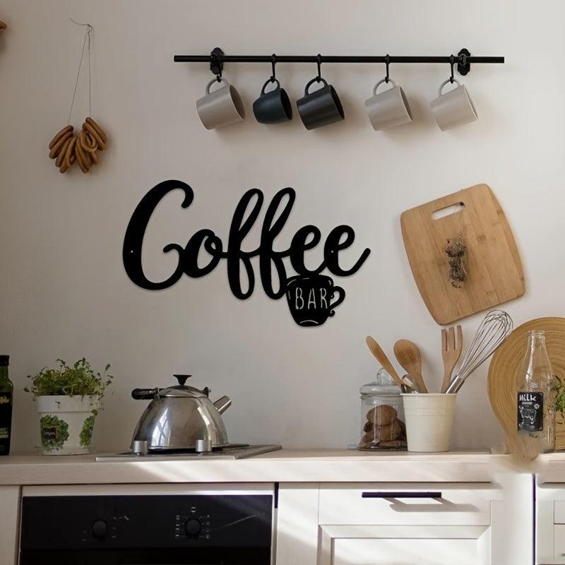 But First Coffee Metal Wall Sign - Farmhouse Kitchen Decor