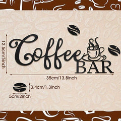 But First Coffee Metal Wall Sign - Farmhouse Kitchen Decor