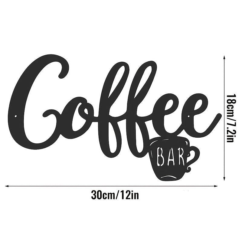 But First Coffee Metal Wall Sign - Farmhouse Kitchen Decor
