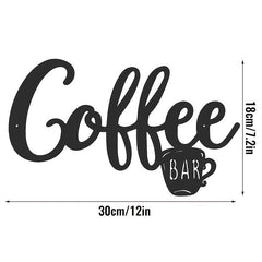 But First Coffee Metal Wall Sign - Farmhouse Kitchen Decor