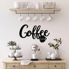 But First Coffee Metal Wall Sign - Farmhouse Kitchen Decor