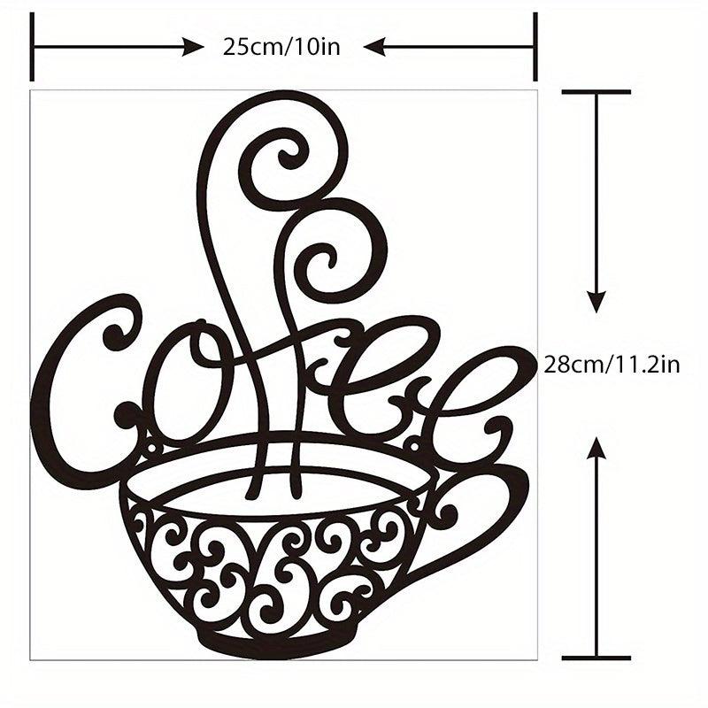 But First Coffee Metal Wall Sign - Farmhouse Kitchen Decor