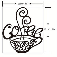 But First Coffee Metal Wall Sign - Farmhouse Kitchen Decor