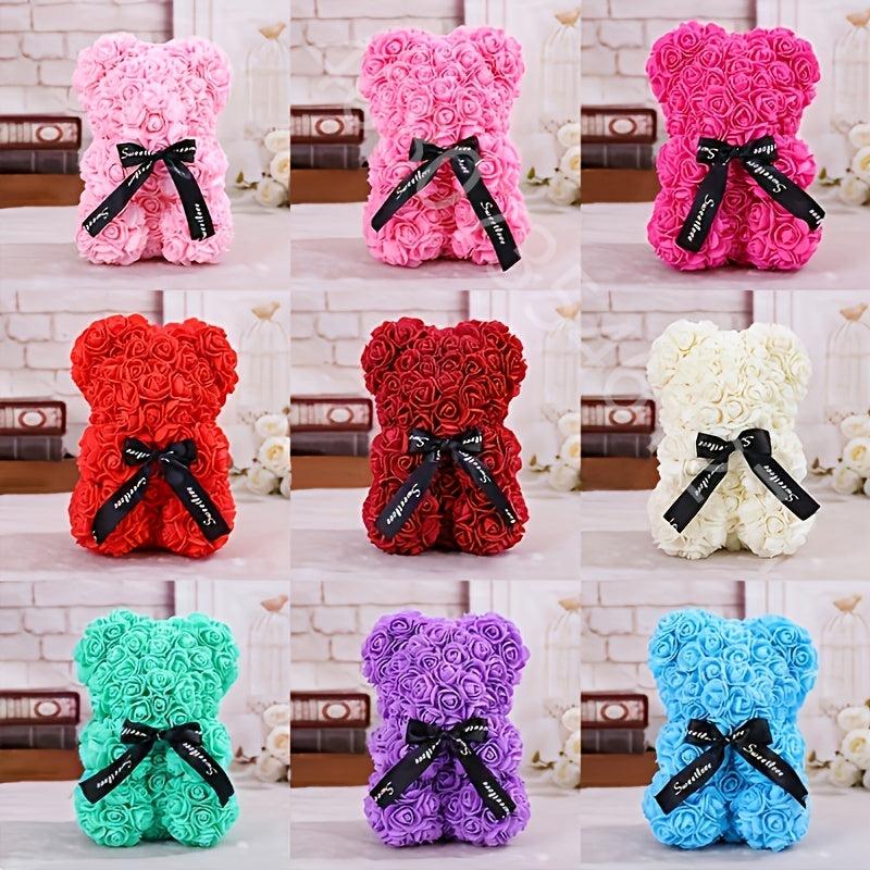 Rose Bear Art Flower for Home Party Mother's Birthday