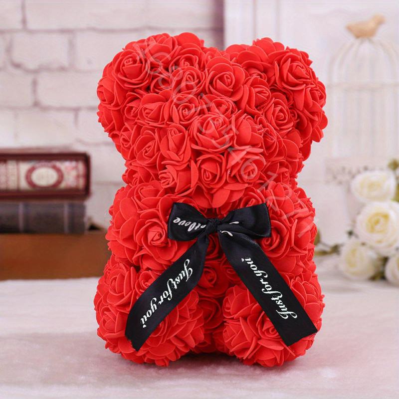 Rose Bear Art Flower for Home Party Mother's Birthday