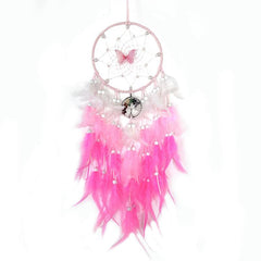 Fairy Butterfly Dream Catcher Crystal Stone Tree Feather Wind Chime