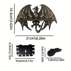 Dragon Palm Crystal Shelf for Wall Mounted Gemstone Storage