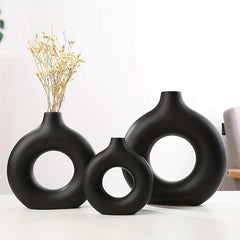 Boho Pampas Flower Vase for Modern Home Decor