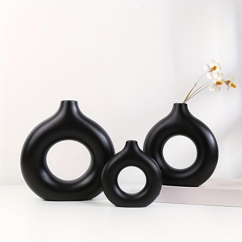 Boho Pampas Flower Vase for Modern Home Decor