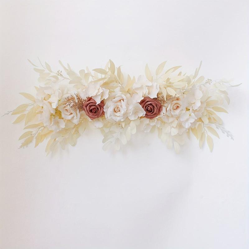 Wedding Arch Flowers Artificial Flower Swag Floral Swag For Ceremony Sign