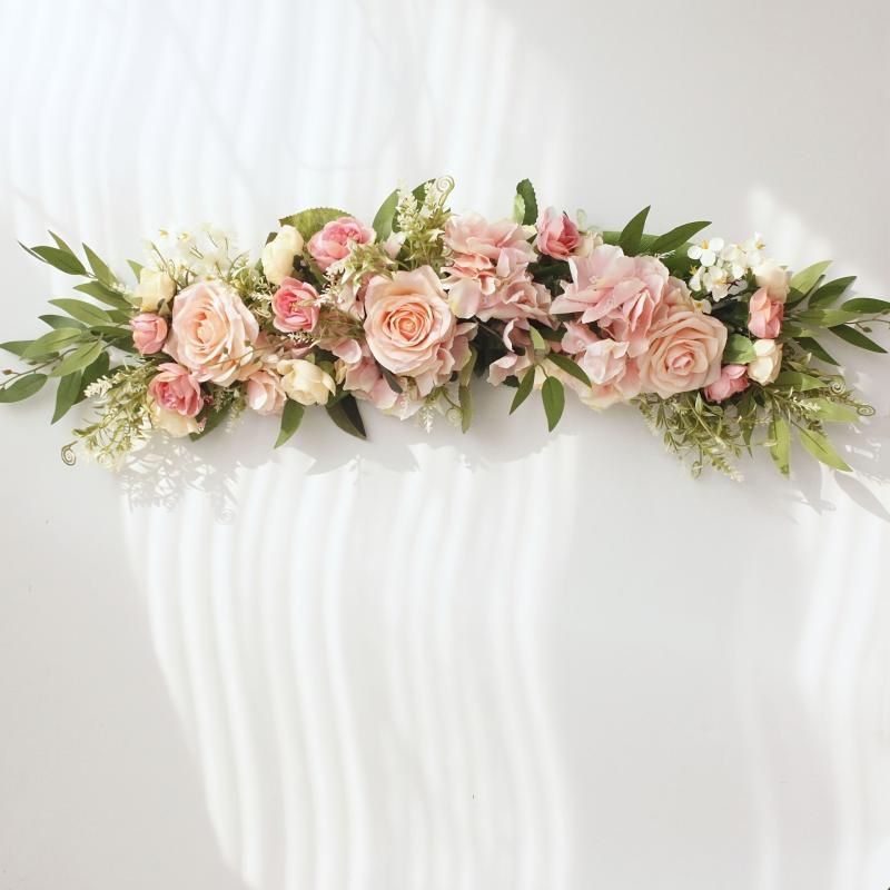 Wedding Arch Flowers Artificial Flower Swag Floral Swag For Ceremony Sign