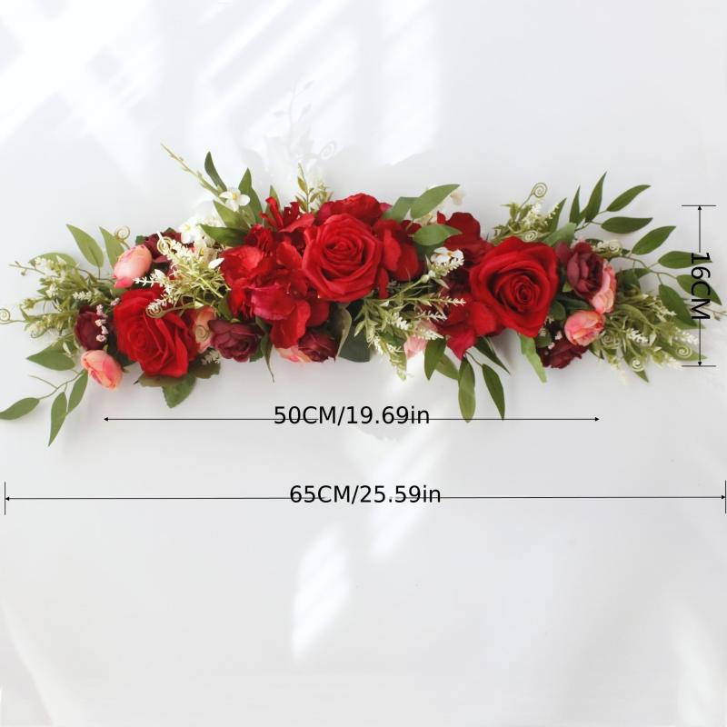 Wedding Arch Flowers Artificial Flower Swag Floral Swag For Ceremony Sign