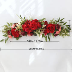 Wedding Arch Flowers Artificial Flower Swag Floral Swag For Ceremony Sign