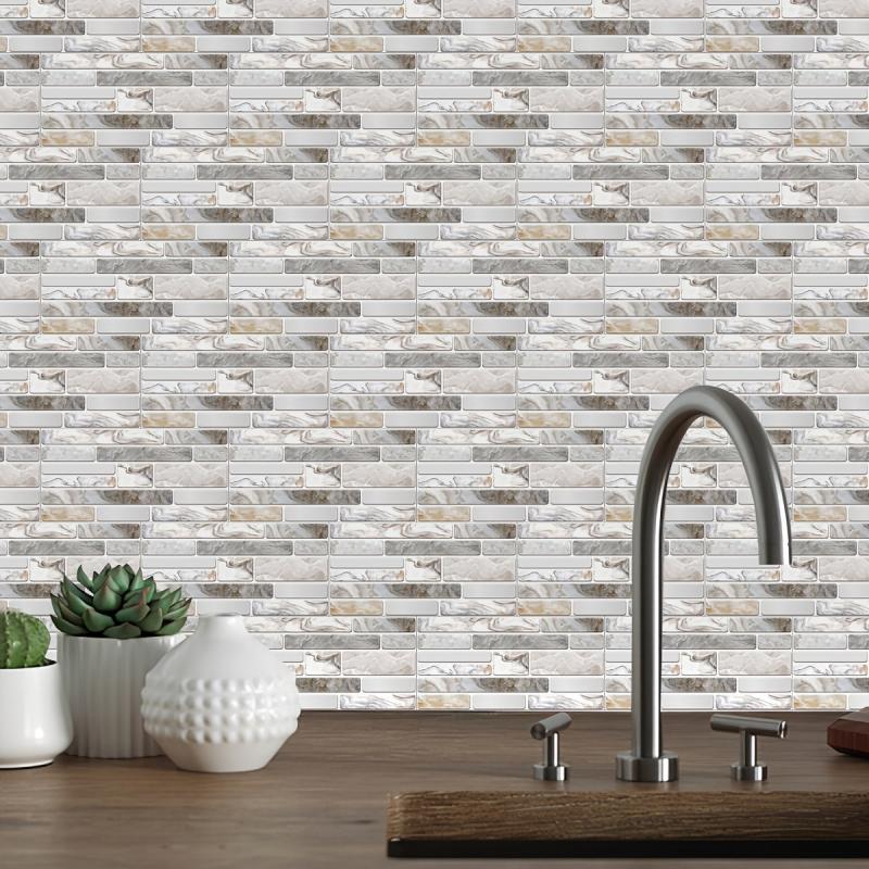 5pcs Waterproof Backsplash Tile Stickers for DIY Home Decor