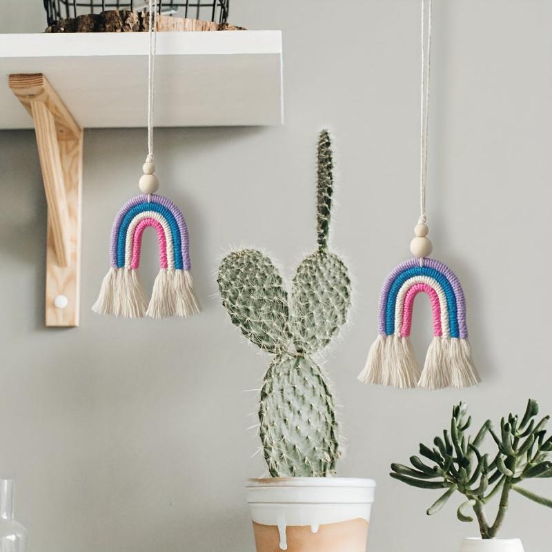 Rainbow Macrame Wall Hanging Adds Style to Any Space