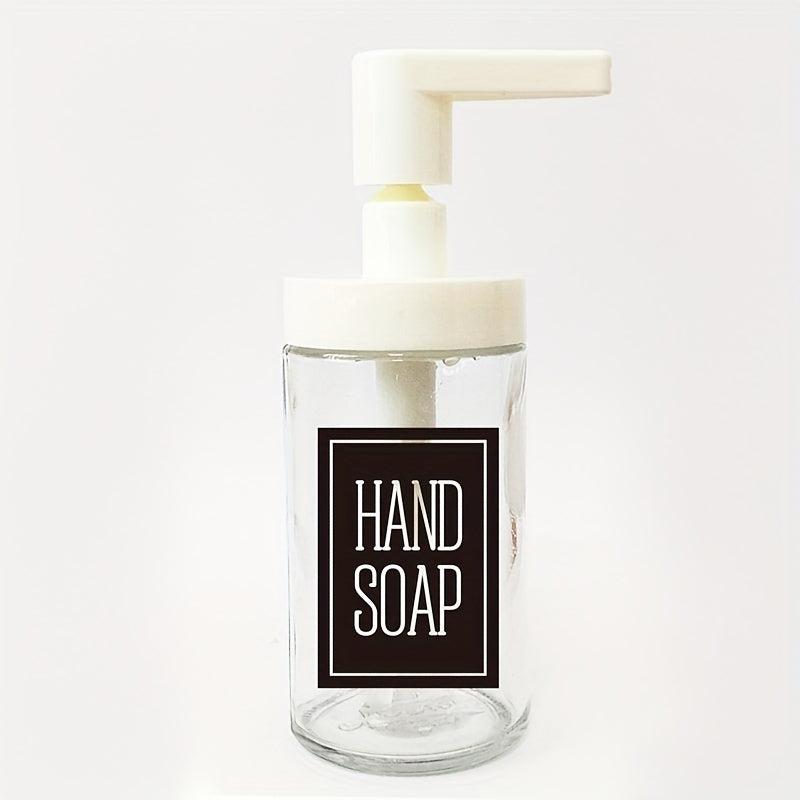 Vinyl Hand Soap Label Sticker for Bottle Decor
