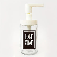 Vinyl Hand Soap Label Sticker for Bottle Decor