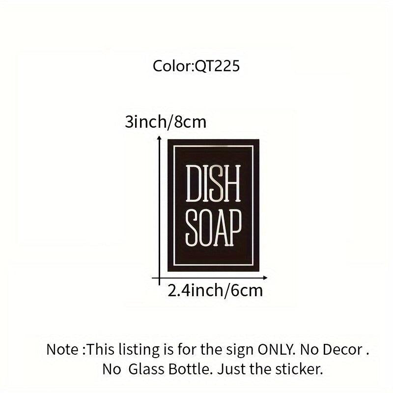 Vinyl Hand Soap Label Sticker for Bottle Decor