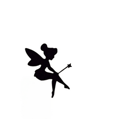 Mini Fairy Vinyl Decal Tinker Silhouette Wall Sticker Pixie Nursery DIY Art