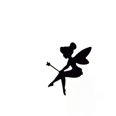 Mini Fairy Vinyl Decal Tinker Silhouette Wall Sticker Pixie Nursery DIY Art