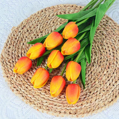 16Pcs Artificial Tulip Flowers Real Touch for Home Office Party Wedding