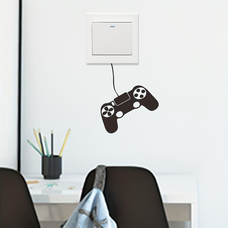 Game Console Cartoon Wall Sticker, Self Adhesive, Home Decoration, Removable