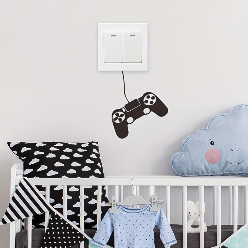 Game Console Cartoon Wall Sticker, Self Adhesive, Home Decoration, Removable