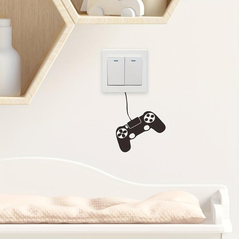 Game Console Cartoon Wall Sticker, Self Adhesive, Home Decoration, Removable