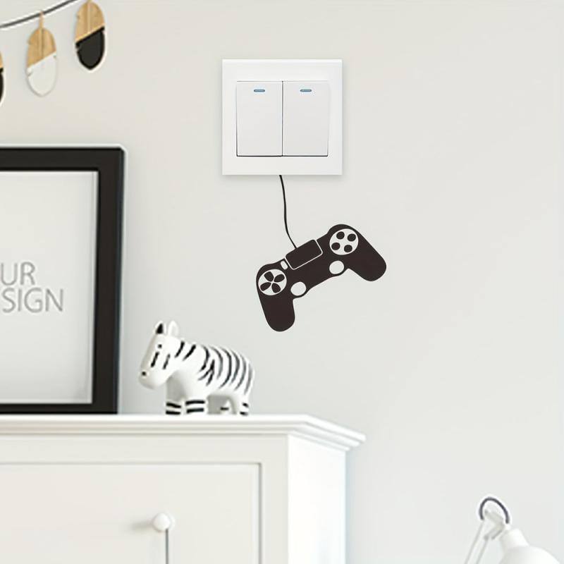 Game Console Cartoon Wall Sticker, Self Adhesive, Home Decoration, Removable
